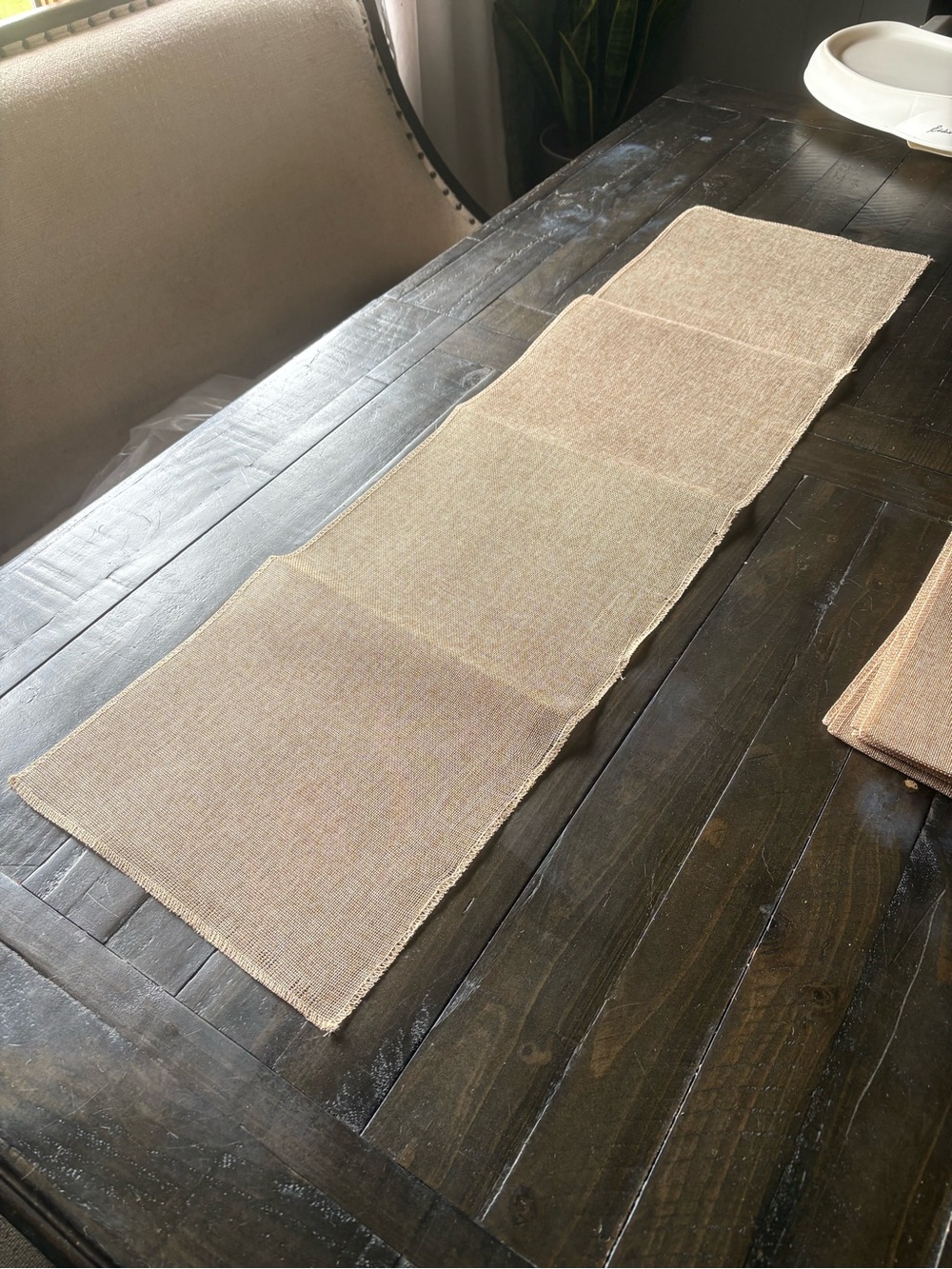 Burlap Table Runner - Picture 6 of 8
